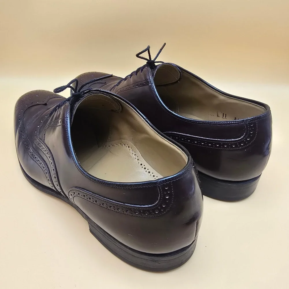 Johnston & Murphy Limited Burgundy Leather Wingtip Oxford Dress Shoes‎ Mens 11 C